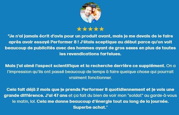 notre avis sur perf8