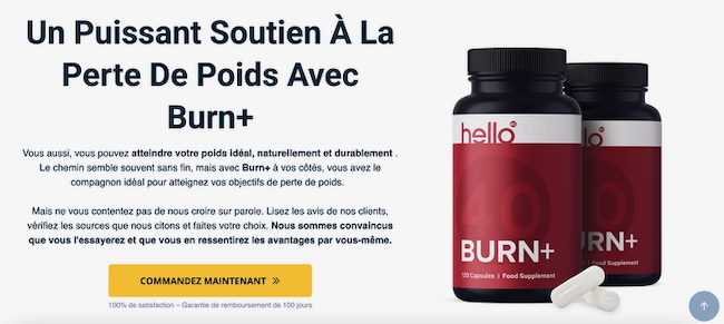 burn+ est un puissant soutien à vos efforts minceur